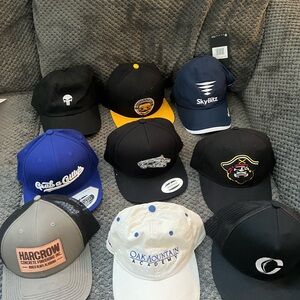 Lot of 9 hat caps